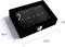 Rings & Earrings Organizer Tray with Clear Lid – 7-Slot Velvet Jewelry Display Drawer for Rings, Earrings, Brooches – Jewelry Storage Box Gift for Women & Girls (Black)